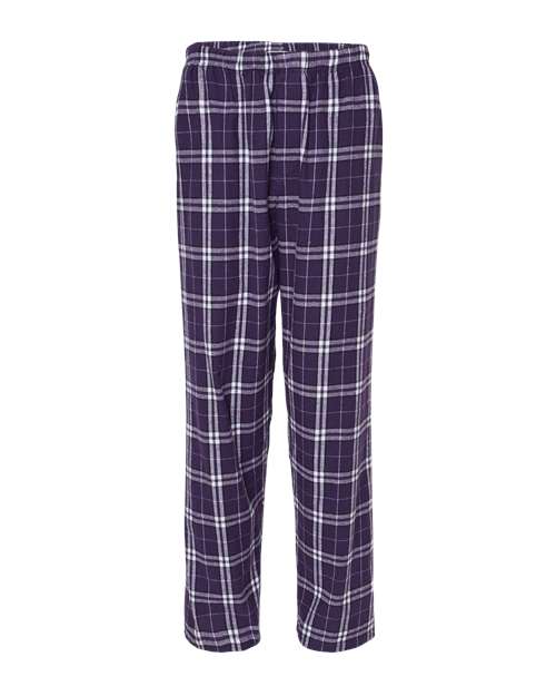 Boxercraft Men's Harley Flannel Pants (Part 3 of 5) - Purple/ White Plaid