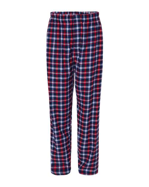 Boxercraft Men's Harley Flannel Pants (Part 3 of 5) - Red Blue Plaid