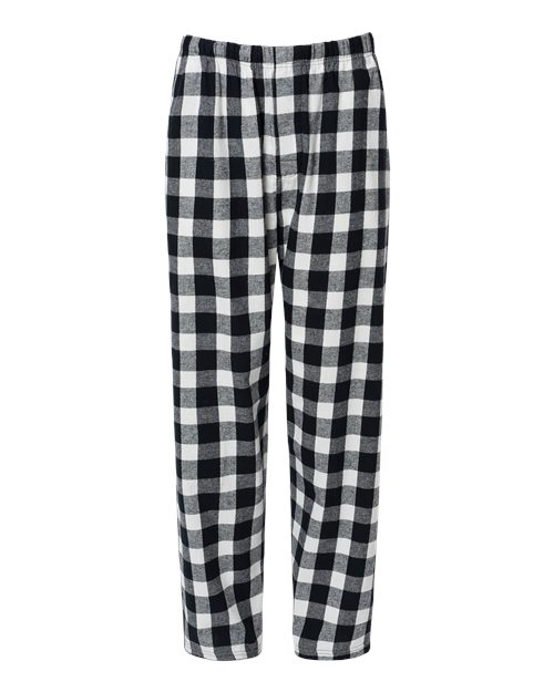 Boxercraft Men's Harley Flannel Pants (Part 1 of 5) - Black/ White Buffalo Plaid