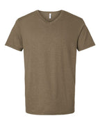 American Apparel Unisex CVC V-Neck Tee - Heather Army