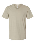American Apparel Unisex CVC V-Neck Tee - Heather Khaki