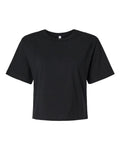 American Apparel Women's Fine Jersey Mid-Length Boxy Tee - Black