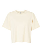 American Apparel Women's Fine Jersey Mid-Length Boxy Tee - Creme