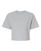 American Apparel Women's Fine Jersey Mid-Length Boxy Tee - Heather Grey