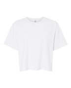 American Apparel Women's Fine Jersey Mid-Length Boxy Tee - White