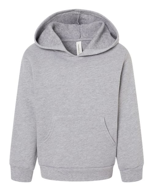 BELLA + CANVAS Toddler Sponge Fleece Pullover Hoodie Sweatshirt - Athletic Heather