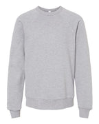 BELLA + CANVAS Youth Sponge Fleece Crewneck Sweatshirt - Athletic Heather