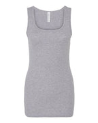 BELLA + CANVAS Women's Micro Rib Tank - Athletic Heather