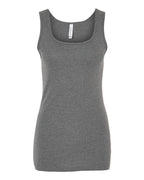 BELLA + CANVAS Women's Micro Rib Tank - Deep Heather