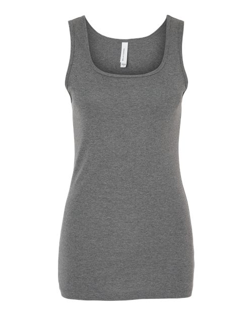 BELLA + CANVAS Women's Micro Rib Tank - Deep Heather