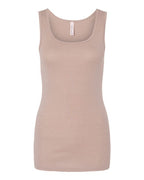 BELLA + CANVAS Women's Micro Rib Tank - Heather Pink Gravel