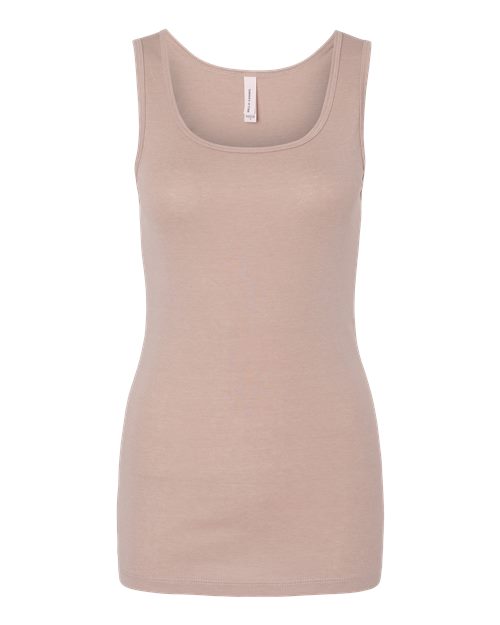 BELLA + CANVAS Women's Micro Rib Tank - Heather Pink Gravel