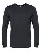 BELLA + CANVAS Heather CVC Long Sleeve Tee (Part 3 of 3) - Solid Black Blend