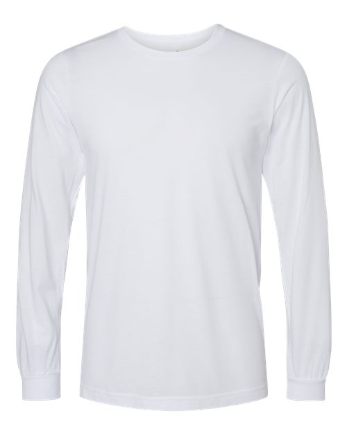 BELLA + CANVAS Unisex Triblend Long Sleeve Tee (Part 2 of 2) - Solid White Triblend