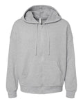 BELLA + CANVAS Unisex Sponge Fleece DTM Full-Zip Hoodie Sweatshirt - Athletic Heather