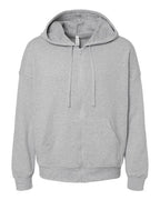 BELLA + CANVAS Unisex Sponge Fleece DTM Full-Zip Hoodie Sweatshirt - Athletic Heather