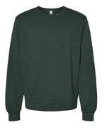 BELLA + CANVAS Unisex Sponge Fleece Classic Crewneck Sweatshirt - Heather Forest