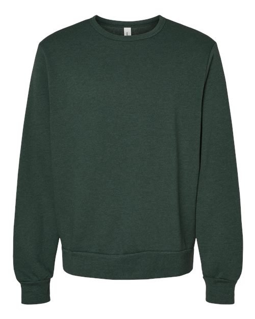 BELLA + CANVAS Unisex Sponge Fleece Classic Crewneck Sweatshirt - Heather Forest