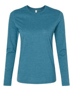 BELLA + CANVAS Women’s Jersey Long Sleeve Tee - Heather Deep Teal