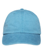 Adams Headwear Optimum Pigment-Dyed Dad Hat - Caribbean Blue