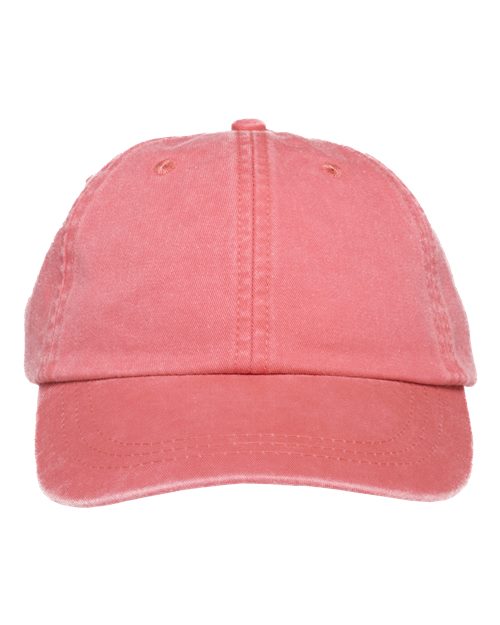 Adams Headwear Optimum Pigment-Dyed Dad Hat - Coral