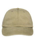 Adams Headwear Optimum Pigment-Dyed Dad Hat - Khaki