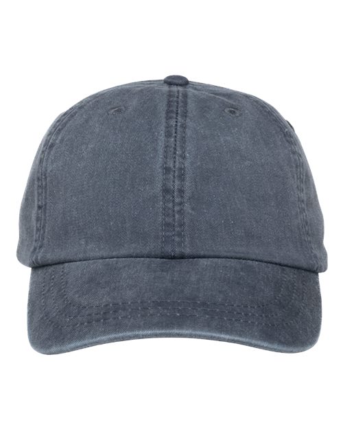 Adams Headwear Optimum Pigment-Dyed Dad Hat - Midnight Blue