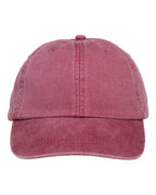 Adams Headwear Optimum Pigment-Dyed Dad Hat - Nautical Red