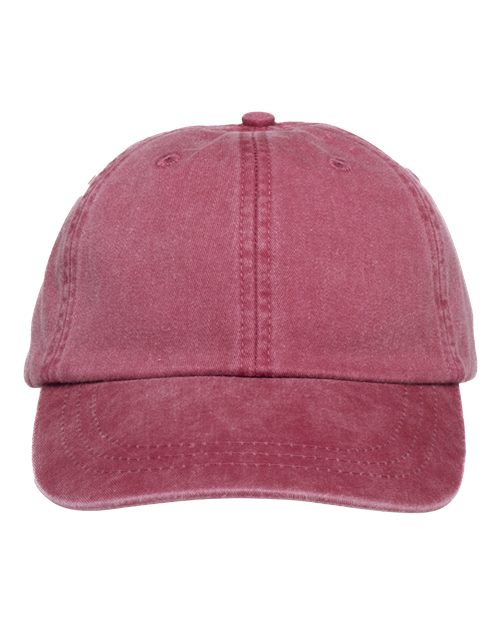 Adams Headwear Optimum Pigment-Dyed Dad Hat - Nautical Red
