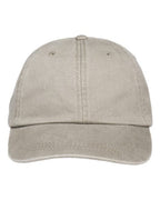 Adams Headwear Optimum Pigment-Dyed Dad Hat - Stone