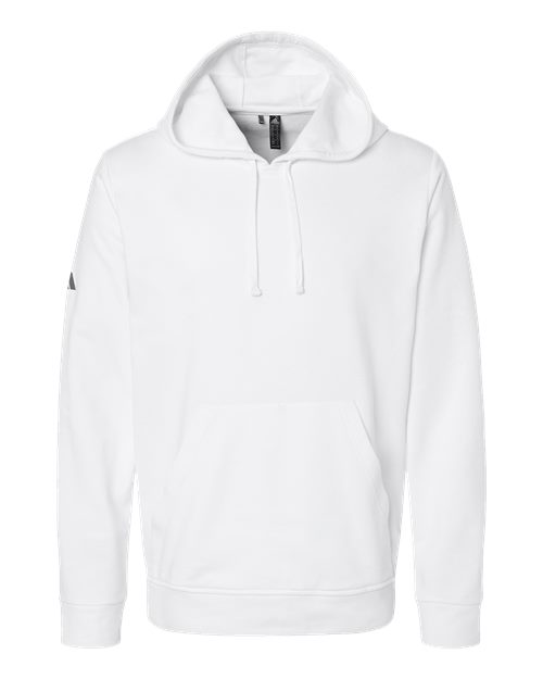 Adidas Unisex Fleece Hooded Sweatshirt - White