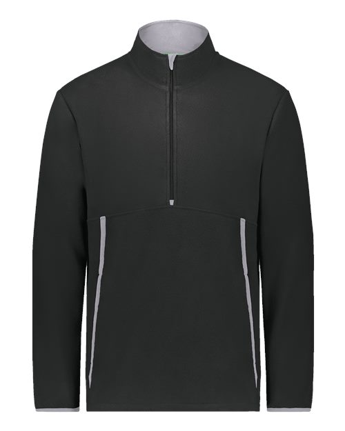 Augusta Sportswear Unisex Eco Revive™ Polar Fleece Quarter-Zip Pullover - Black