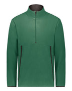 Augusta Sportswear Unisex Eco Revive™ Polar Fleece Quarter-Zip Pullover - Dark Green