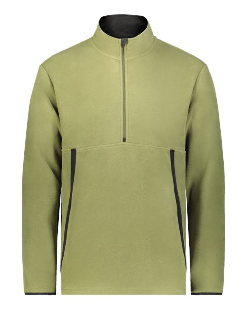 Augusta Sportswear Unisex Eco Revive™ Polar Fleece Quarter-Zip Pullover - Olive