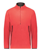 Augusta Sportswear Unisex Eco Revive™ Polar Fleece Quarter-Zip Pullover - Scarlet