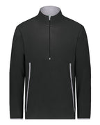 Augusta Sportswear Youth Eco Revive™ Polar Fleece Quarter-Zip Pullover - Black
