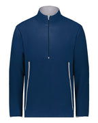Augusta Sportswear Youth Eco Revive™ Polar Fleece Quarter-Zip Pullover - Navy
