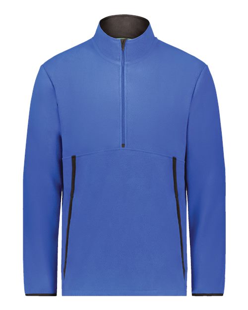 Augusta Sportswear Youth Eco Revive™ Polar Fleece Quarter-Zip Pullover - Royal