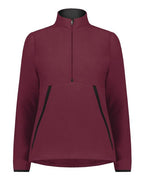 Augusta Sportswear Women's Eco Revive™ Polar Fleece Quarter-Zip Pullover - Maroon