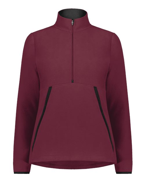 Augusta Sportswear Women's Eco Revive™ Polar Fleece Quarter-Zip Pullover - Maroon