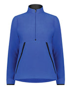 Augusta Sportswear Women's Eco Revive™ Polar Fleece Quarter-Zip Pullover - Royal