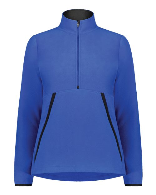 Augusta Sportswear Women's Eco Revive™ Polar Fleece Quarter-Zip Pullover - Royal