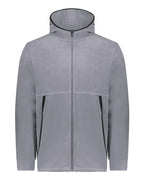 Augusta Sportswear Unisex Eco Revive™ Polar Fleece Hooded Full-Zip Jacket - Graphite