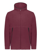 Augusta Sportswear Unisex Eco Revive™ Polar Fleece Hooded Full-Zip Jacket - Maroon