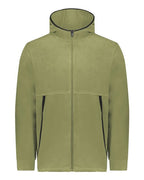 Augusta Sportswear Unisex Eco Revive™ Polar Fleece Hooded Full-Zip Jacket - Olive