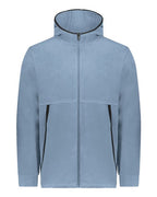 Augusta Sportswear Unisex Eco Revive™ Polar Fleece Hooded Full-Zip Jacket - Storm