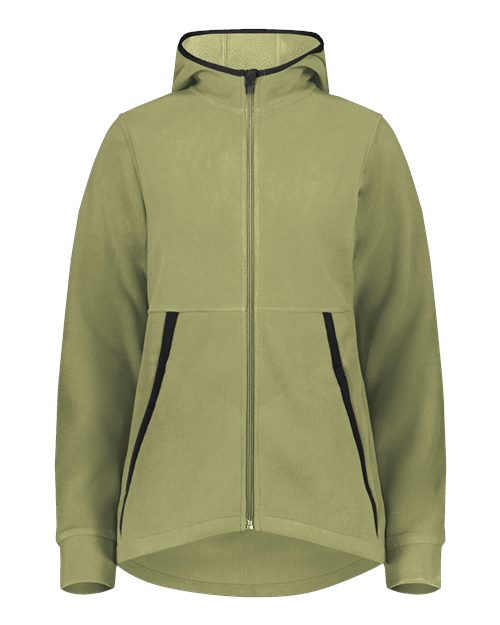 Augusta Sportswear Women's Eco Revive™ Polar Fleece Hooded Full-Zip Jacket - Olive