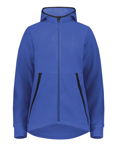 Augusta Sportswear Women's Eco Revive™ Polar Fleece Hooded Full-Zip Jacket - Royal