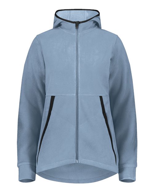 Augusta Sportswear Women's Eco Revive™ Polar Fleece Hooded Full-Zip Jacket - Storm