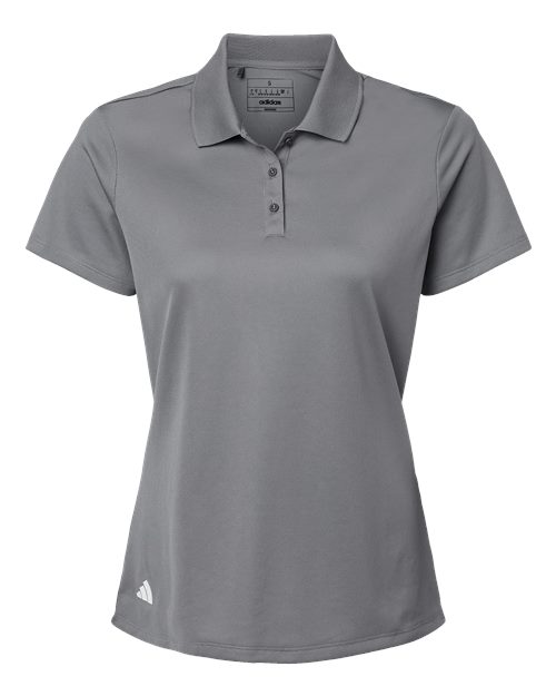 Adidas Women's Performance Piqué Polo - Grey Three